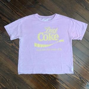 AE Coca-Cola Diet Coke Crop Tee Size M